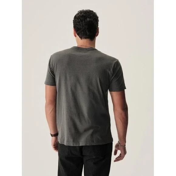 Buck Mason Pima Classic Tee Crewneck Short Sleeve Medium Coal Venice Wash Gray - Picture 2 of 8